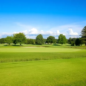Golf course at Doral Golf Club with flags symbolizing the G20 summit