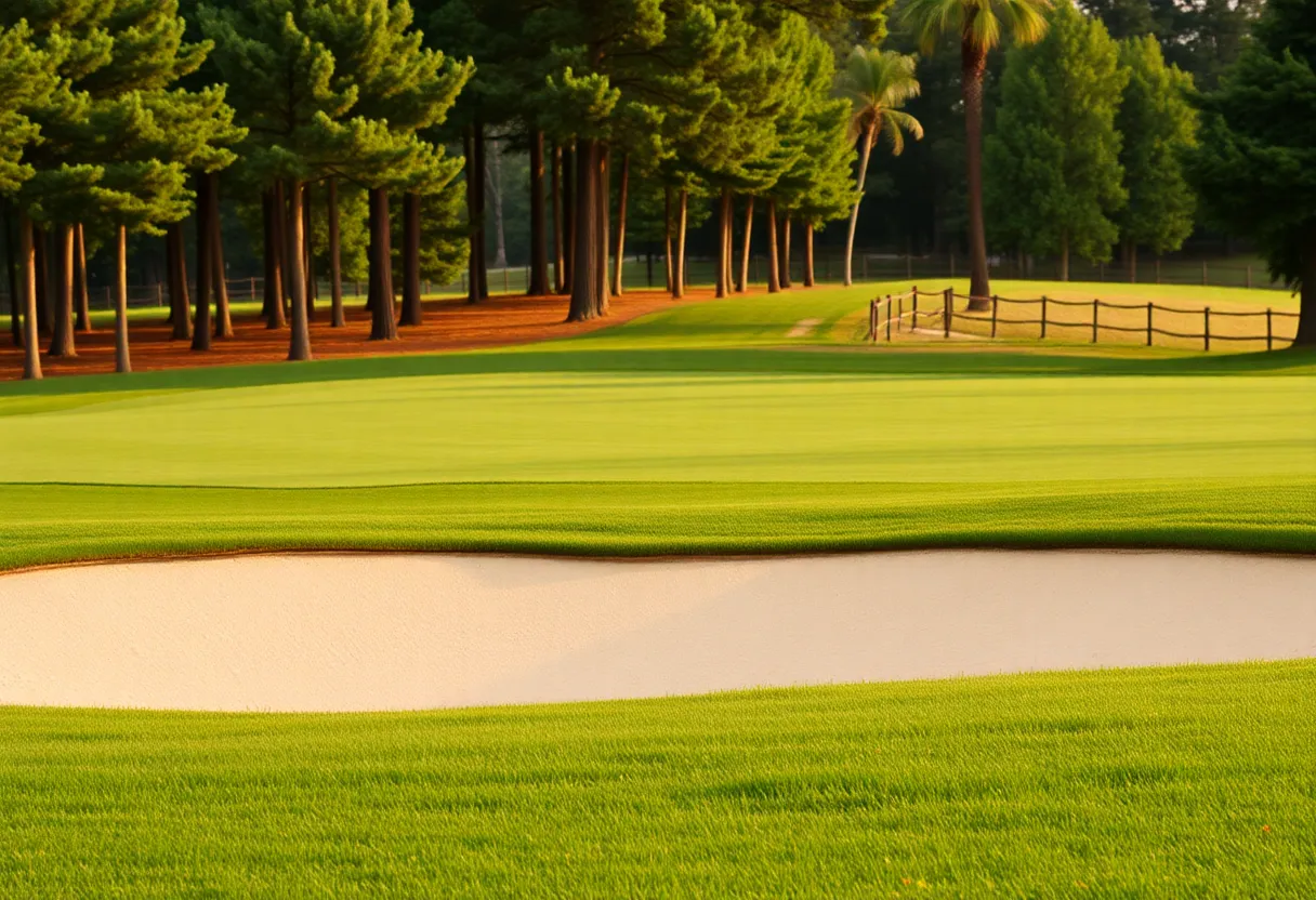 Challenging golf course at Oakmont Country Club