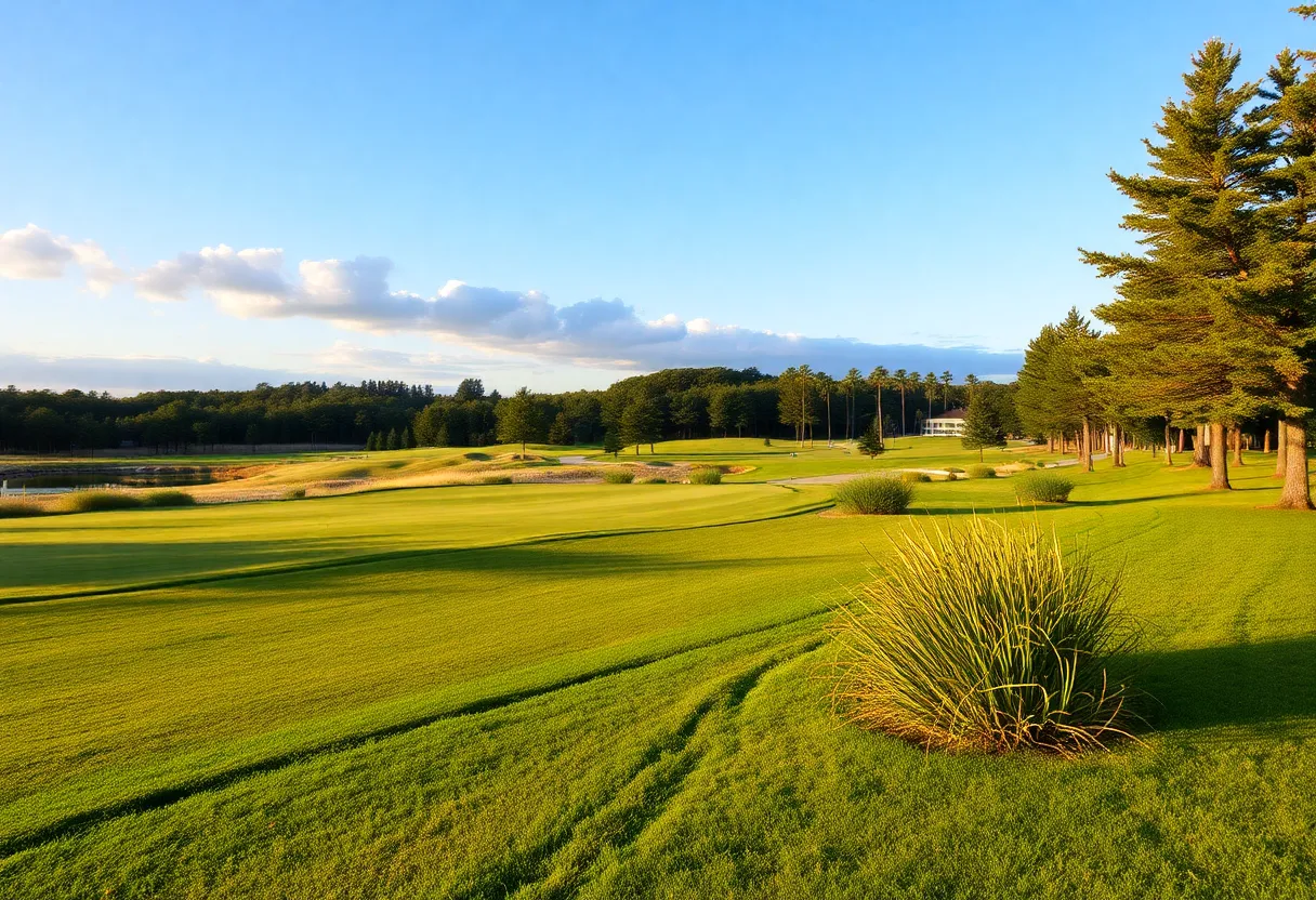 Scenic view of Napa golf course during Procore Championship
