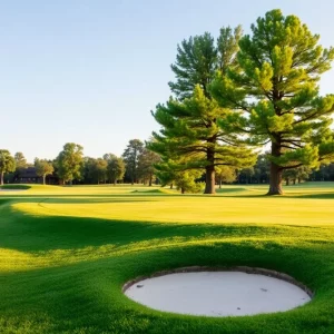 Renovated coastal golf course with sandy landscape and ocean views