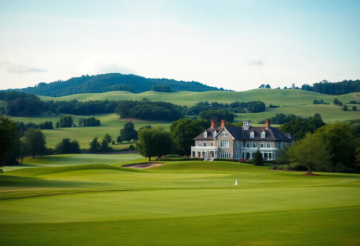 Adare Manor golf course scenery with lush green landscape