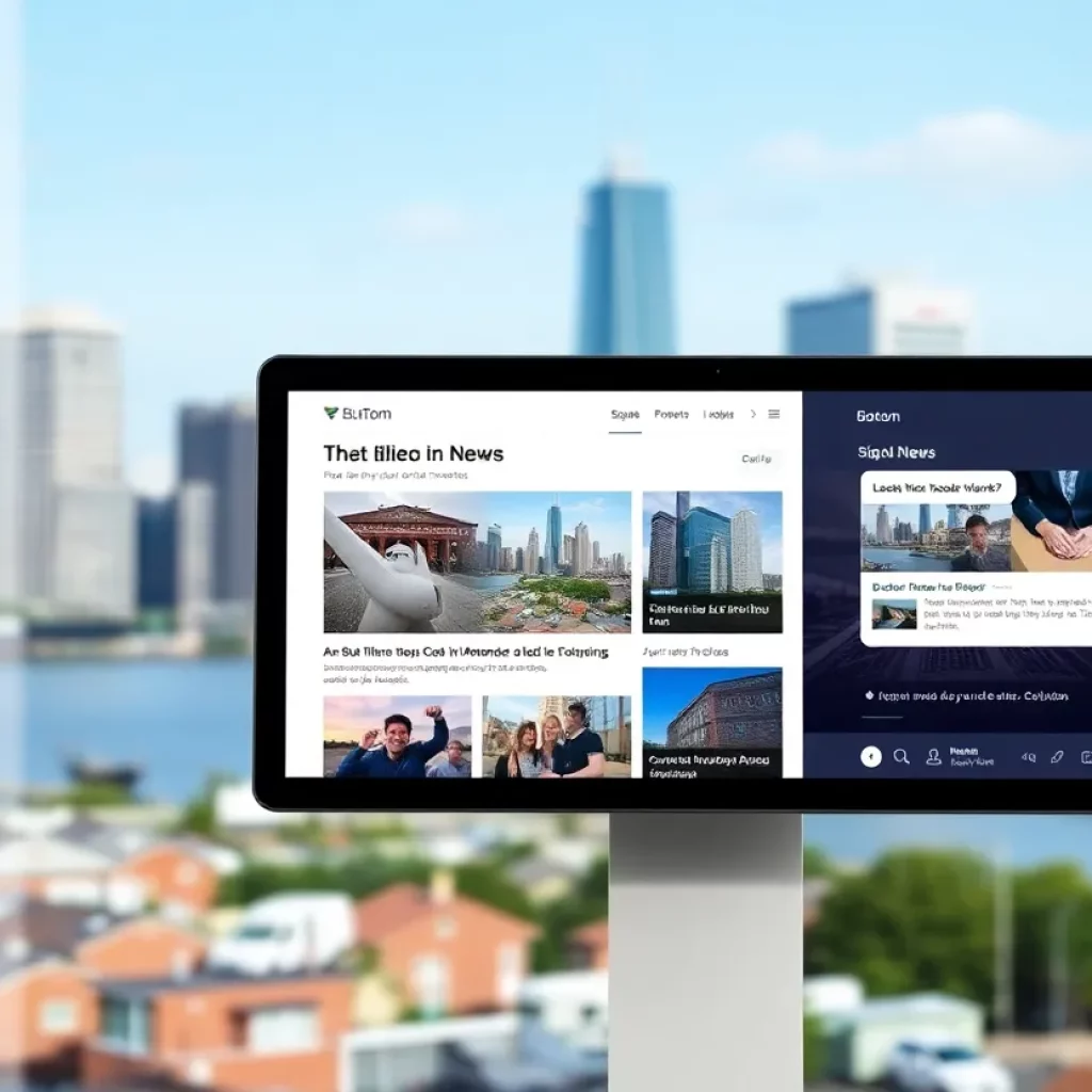 Screenshot of Boston 25 Now's new digital platform for local news