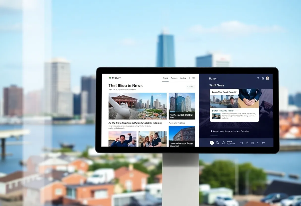 Screenshot of Boston 25 Now's new digital platform for local news