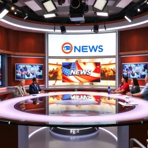 Boston 25 Now newsroom with new graphics and logos