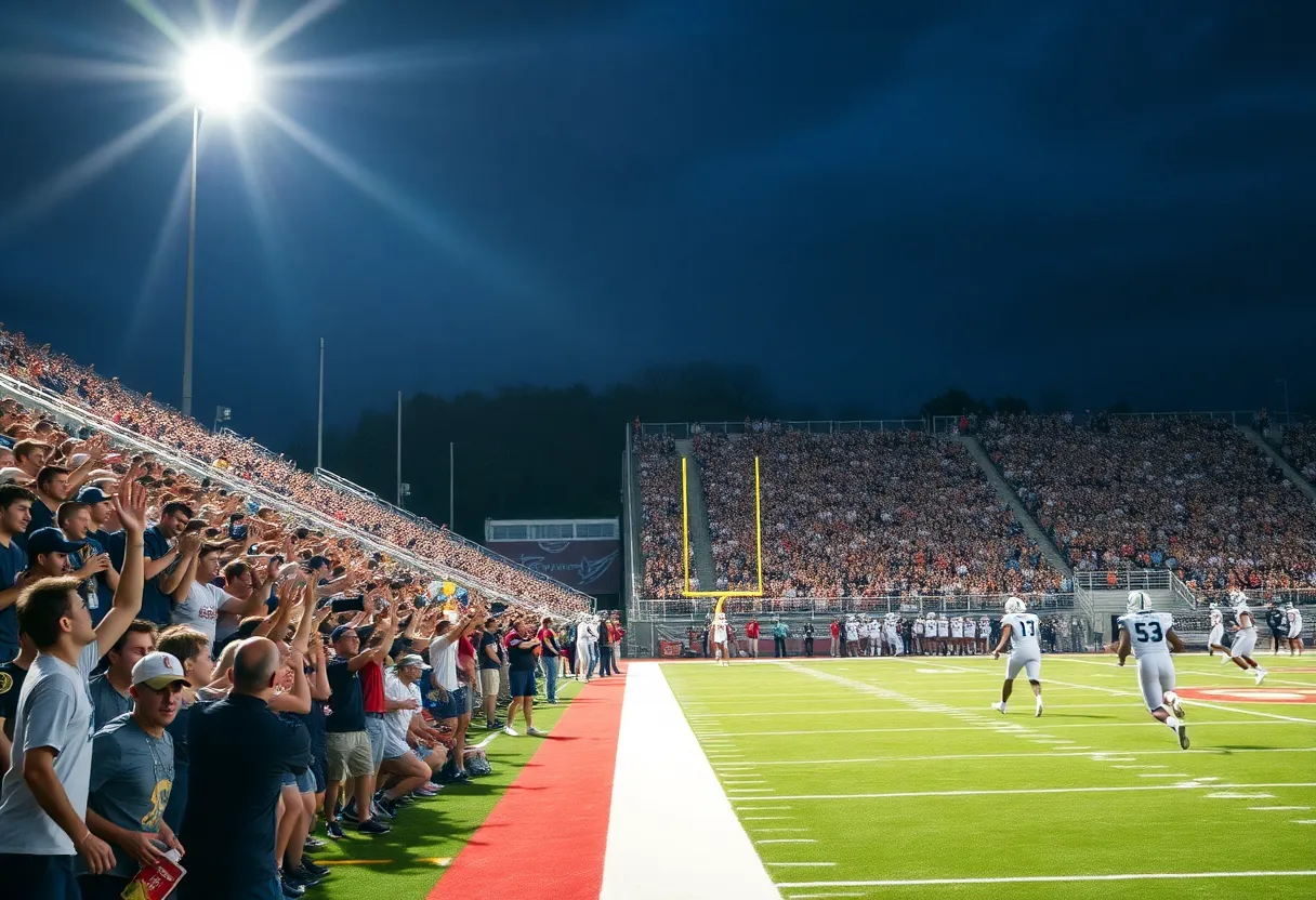 Boston College Eagles in a game against Stanford