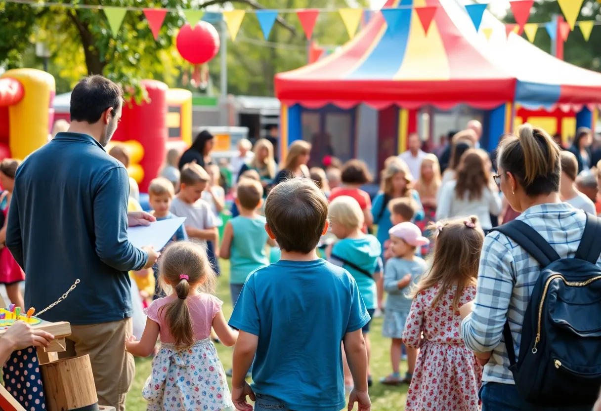 Families enjoying kid-friendly events in Boston