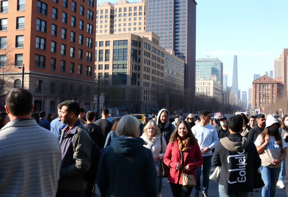 Diverse community in Boston amidst discussions of immigration enforcement