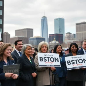 Candidates campaigning for the 2025 Boston Mayoral election