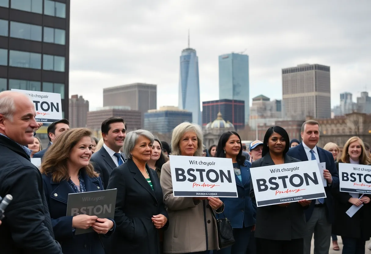 Candidates campaigning for the 2025 Boston Mayoral election