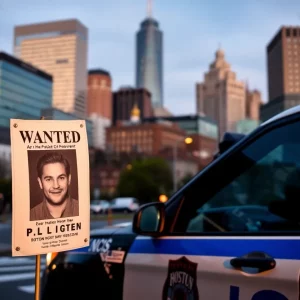 Boston Police illustrating the Most Wanted list