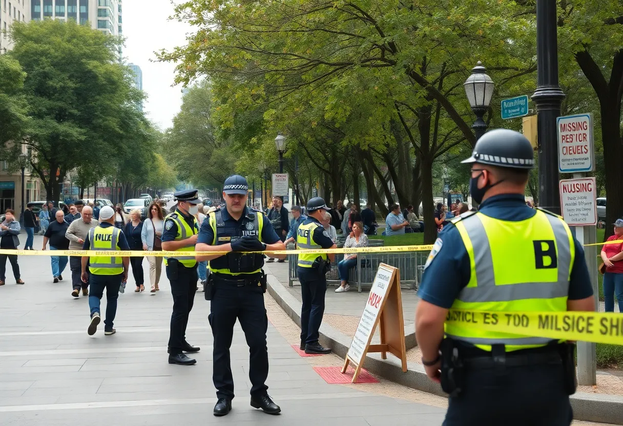 Boston community gathering where police search for a missing person