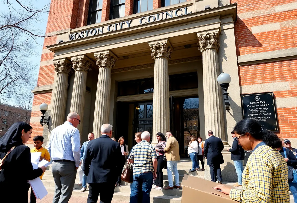 Voters casting their ballots at the Boston City Council election