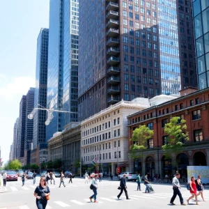 Rendering of proposed skyscrapers in downtown Boston