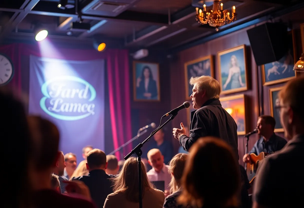Cassie Swartz performing at Club Café in Boston