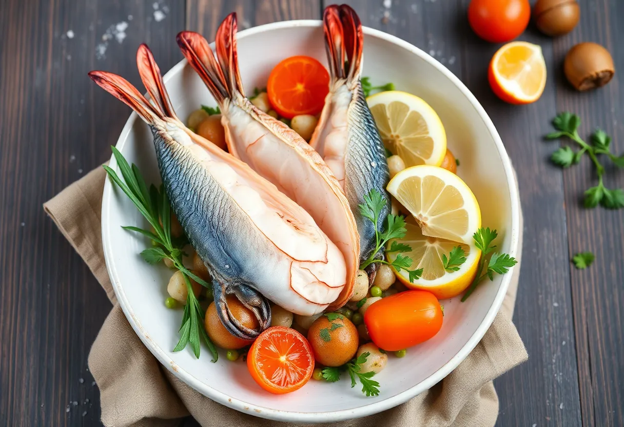 A seafood dish inspired by Chef Jeremy Sewall's cookbook