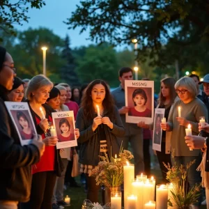 Community vigil for a missing child