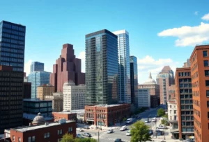 Downtown Boston showcasing office buildings and residential housing