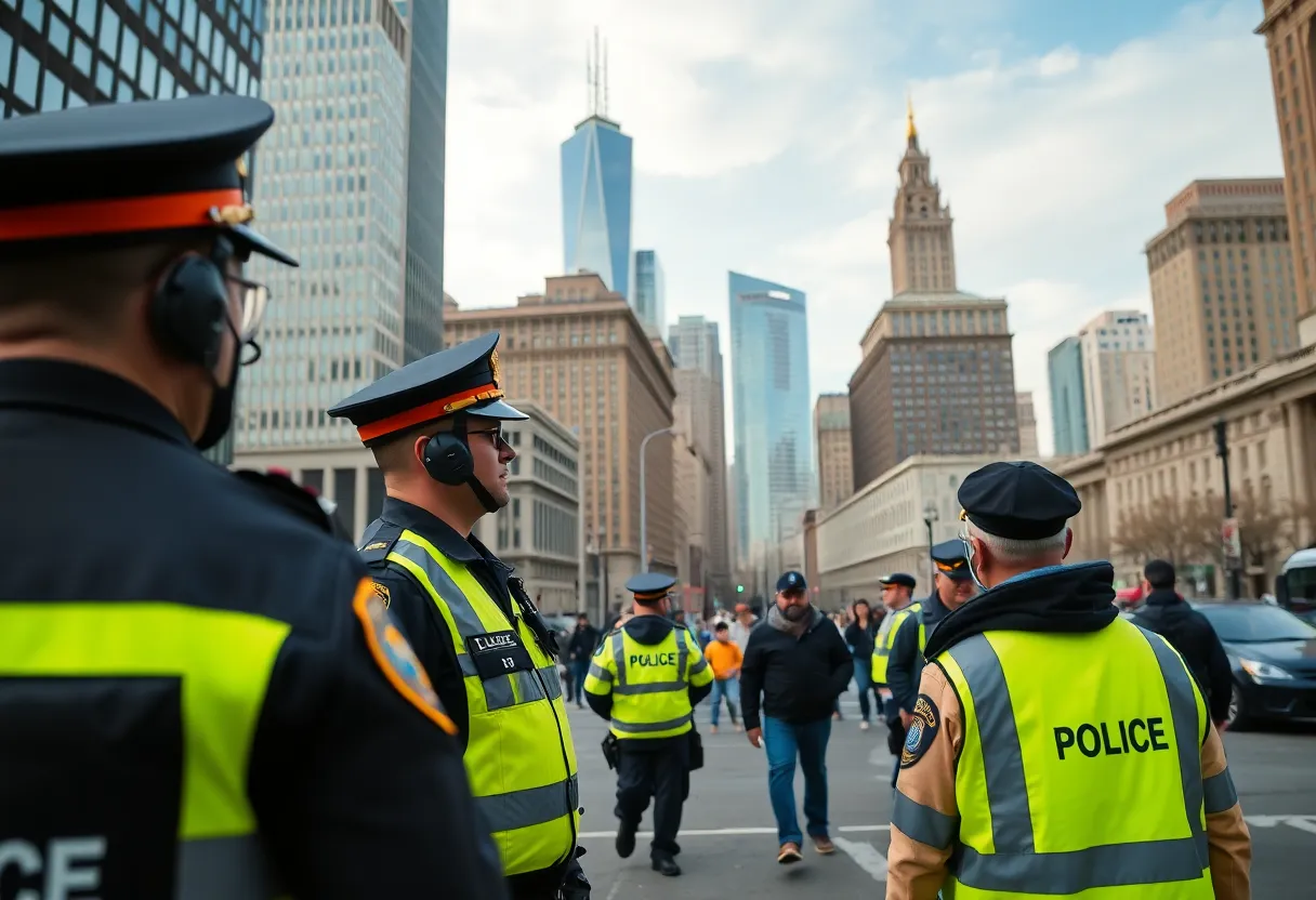 Visual representation of federal law enforcement efforts in urban environments of Chicago and Boston.