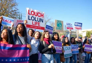 Students rally for local political candidates endorsed by Harvard College Democrats.