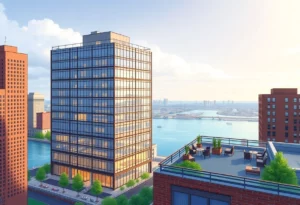 New office building for KKR in Boston with waterfront views