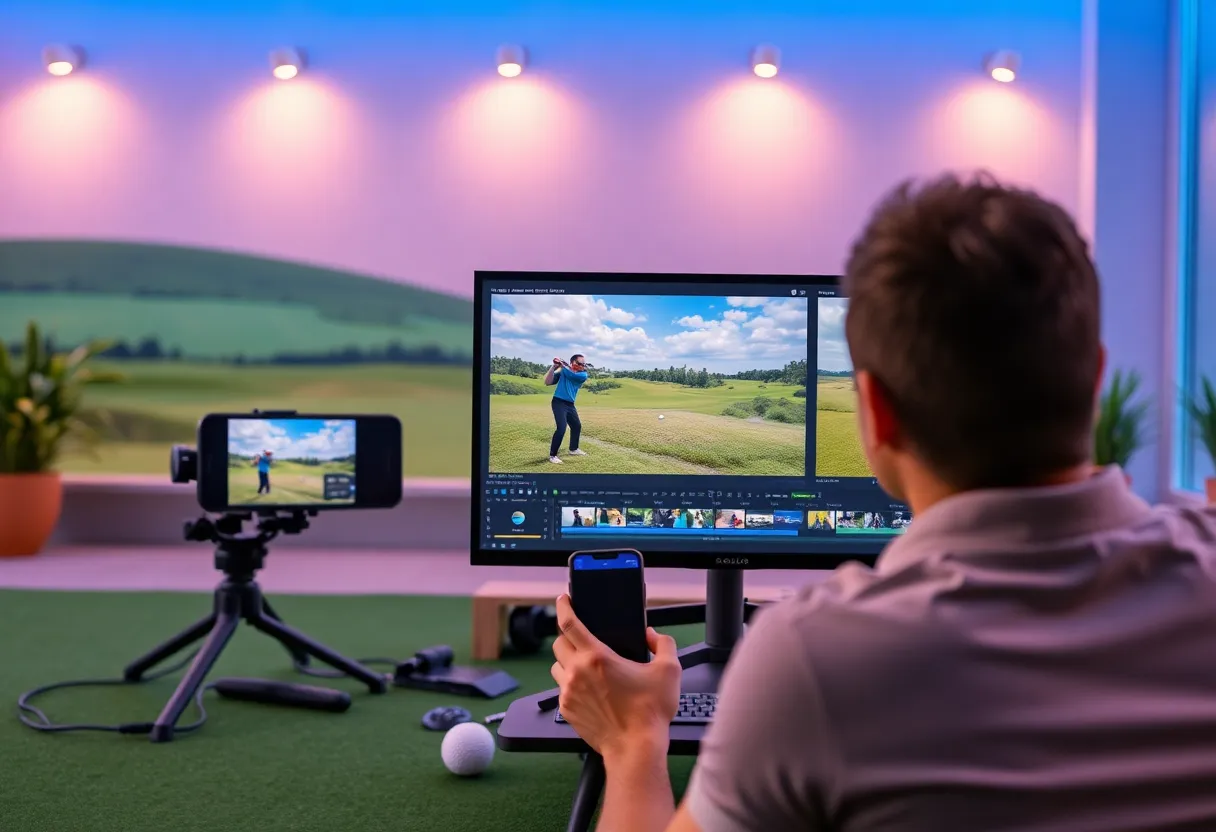 A digital content management setup for the LPGA