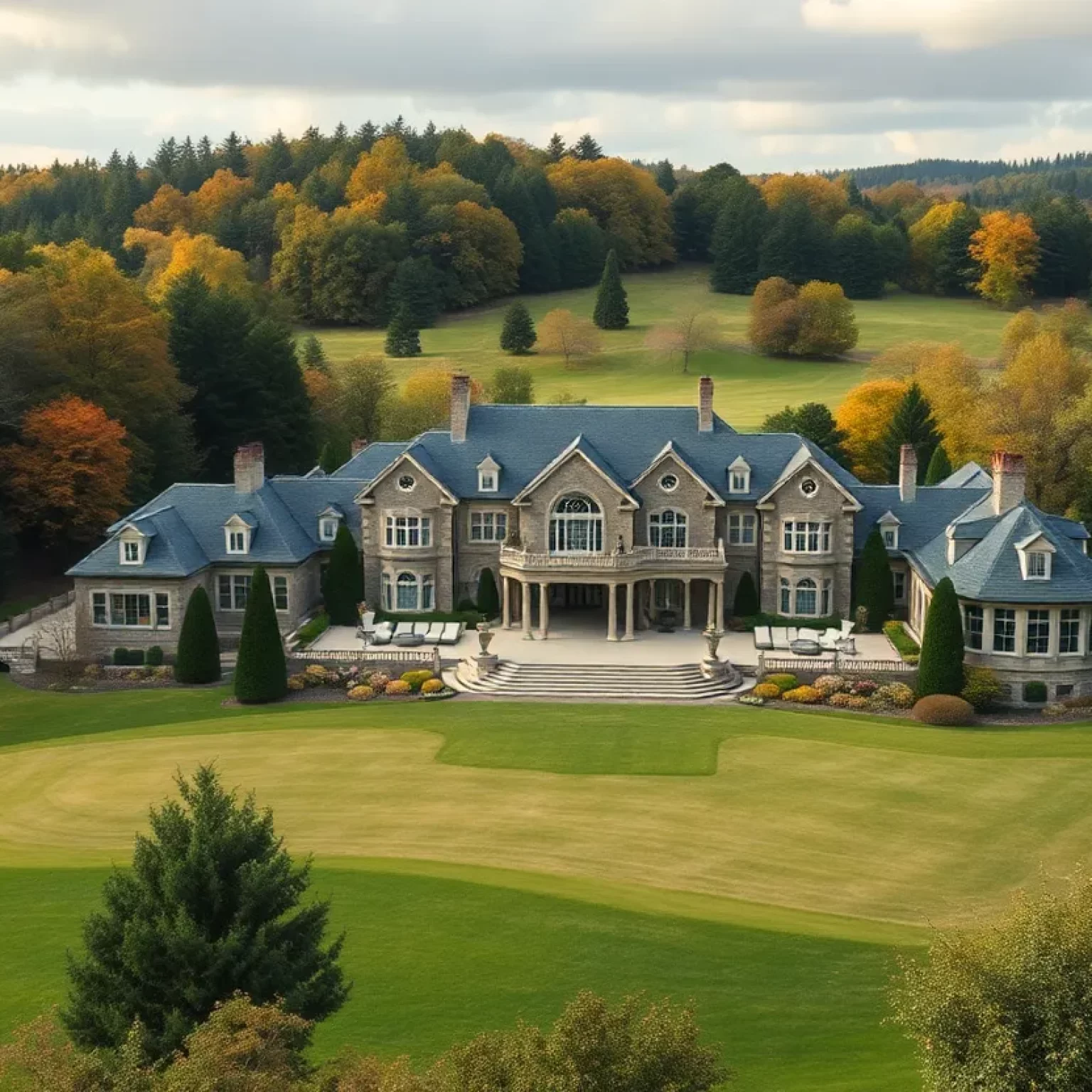 Luxurious estate representing family wealth