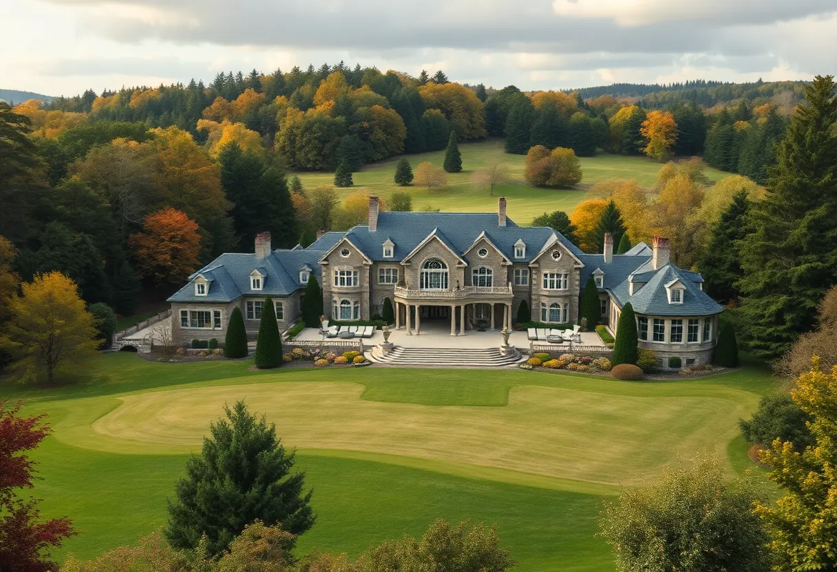 Luxurious estate representing family wealth