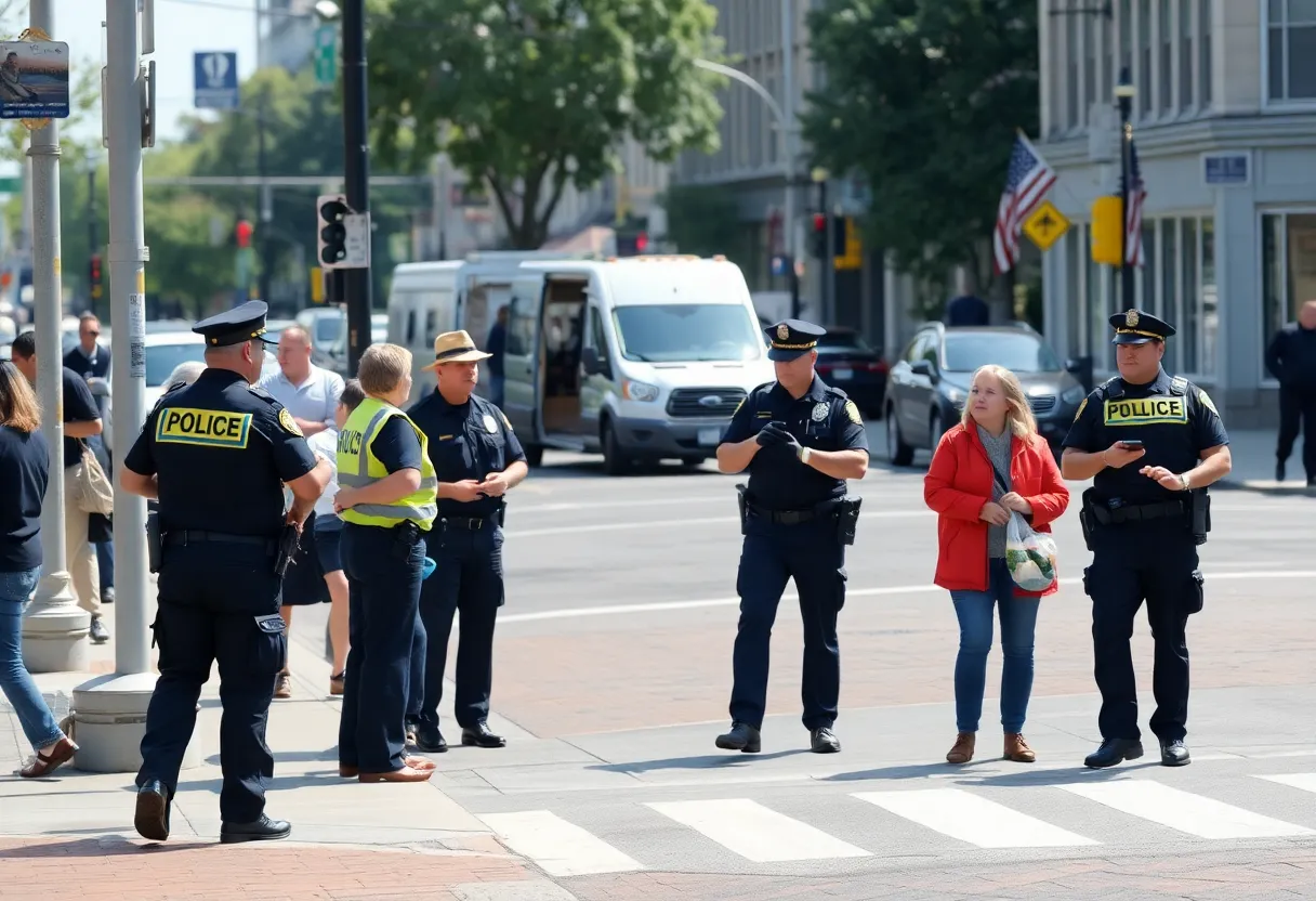Police officers responding to incidents in Lynn