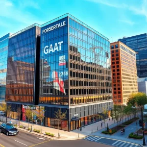 Urban landscape representing business activity in Massachusetts