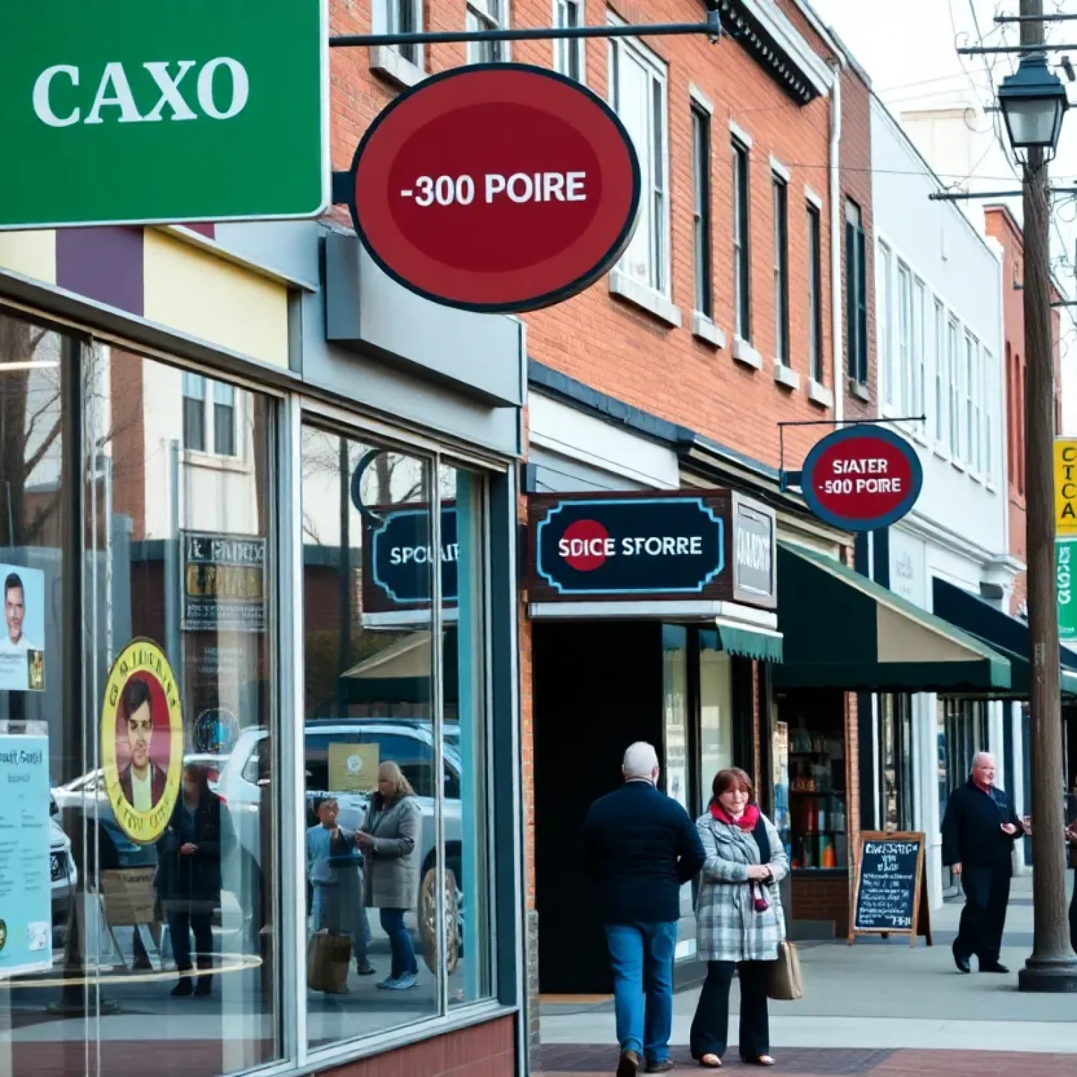 Street scene in Massachusetts highlighting businesses with transparent pricing.
