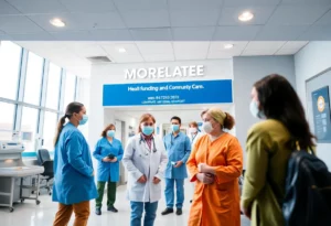 Healthcare professionals in a busy Massachusetts hospital.