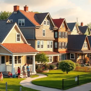 A Massachusetts neighborhood representing diverse housing and community