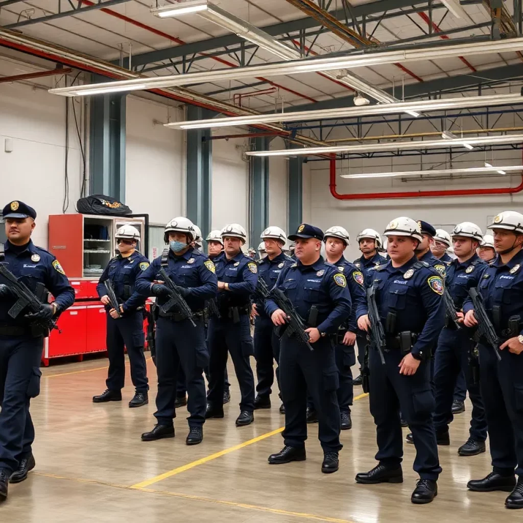 Training facility at the Massachusetts State Police Academy