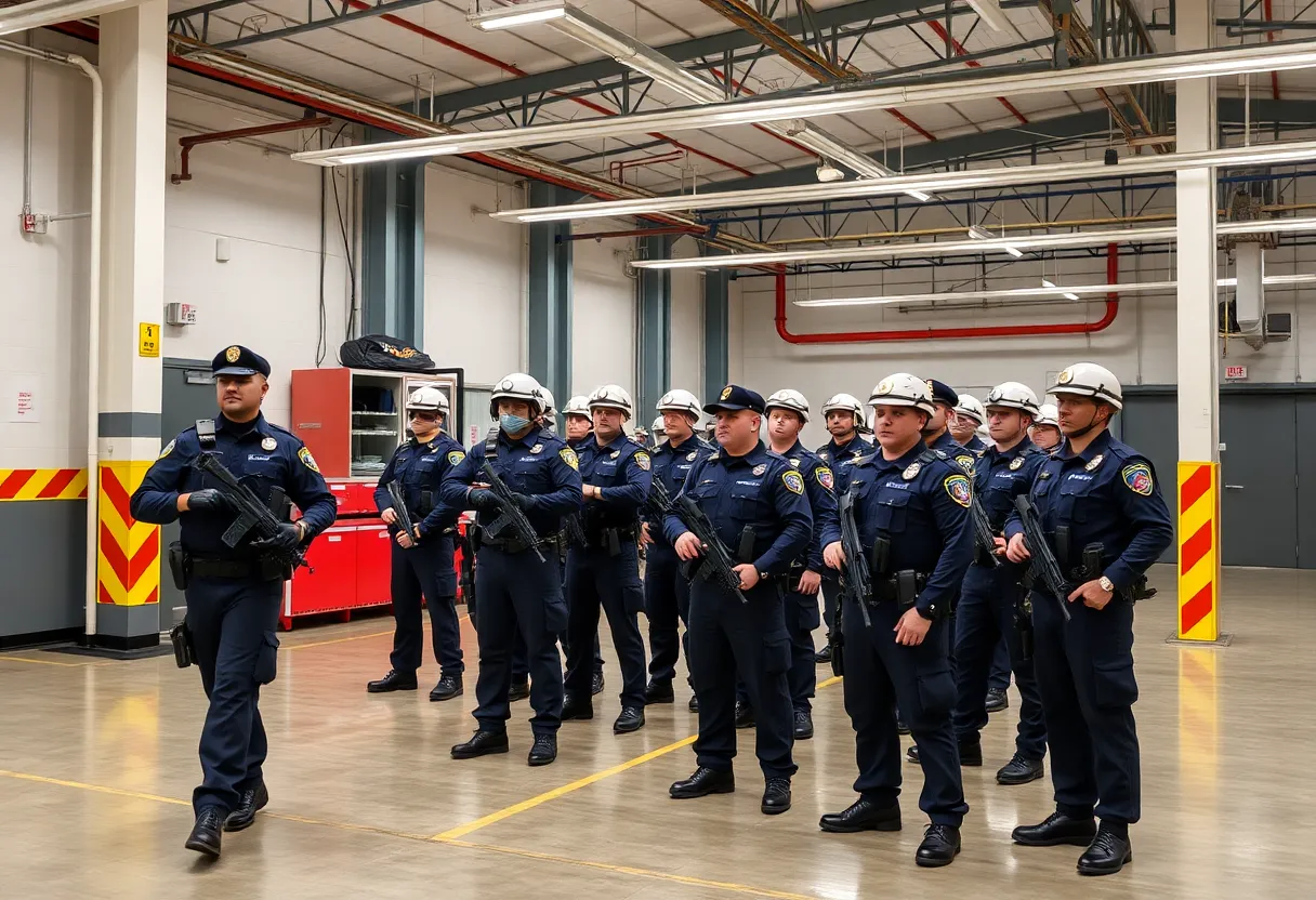 Training facility at the Massachusetts State Police Academy