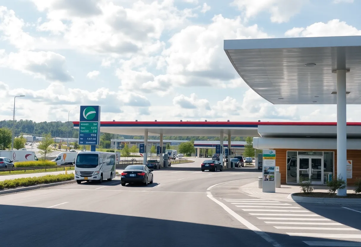 Travel center on Massachusetts Turnpike