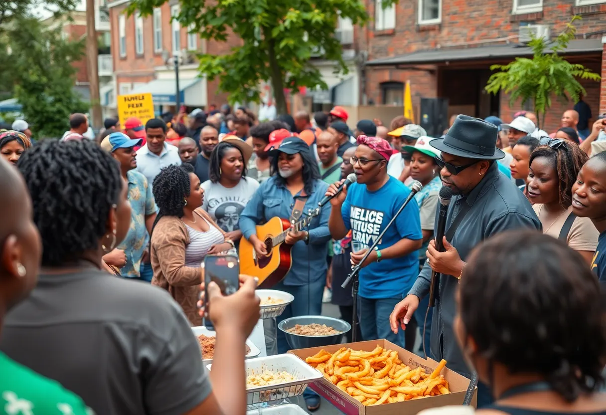 Community celebration for New Edition Day in Roxbury, Boston