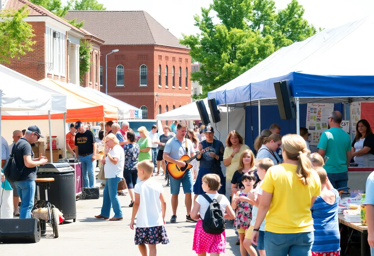 Families enjoying cultural events at North Shore festival