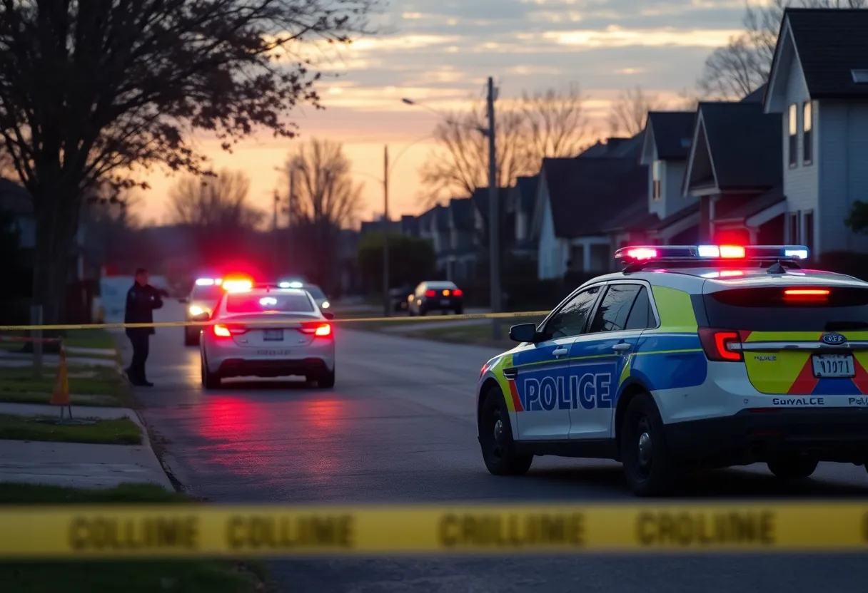 Police investigation at the scene of a shooting in Norwood neighborhood