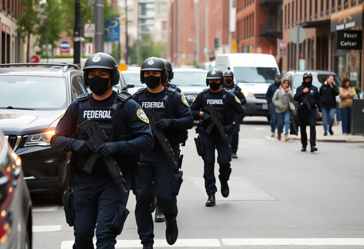 Federal agents conducting Operation Patriot 2.0 in Boston