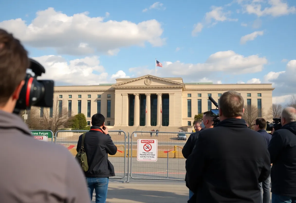 Journalists outside the Pentagon facing new reporting restrictions