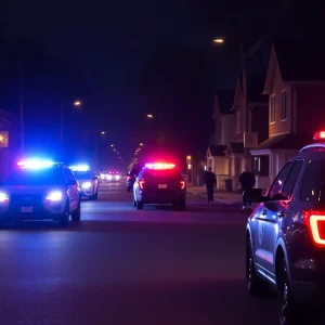 Police officers responding to an incident in Lynn, Massachusetts
