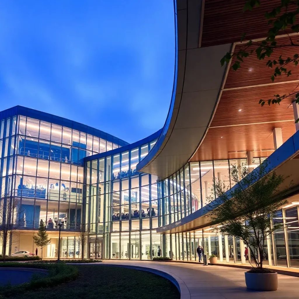 Exterior view of QinetiQ's research and development facility in Waltham, Massachusetts.