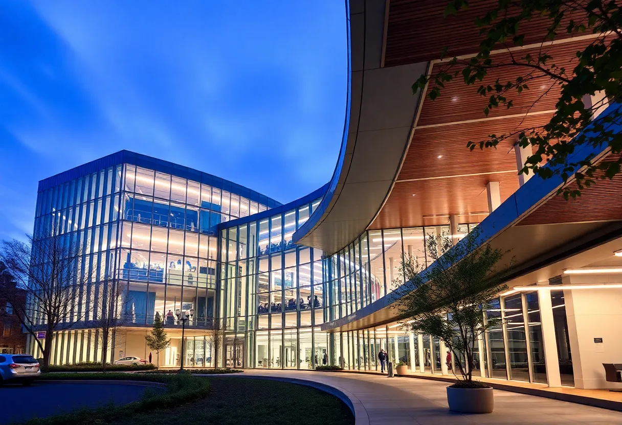 Exterior view of QinetiQ's research and development facility in Waltham, Massachusetts.