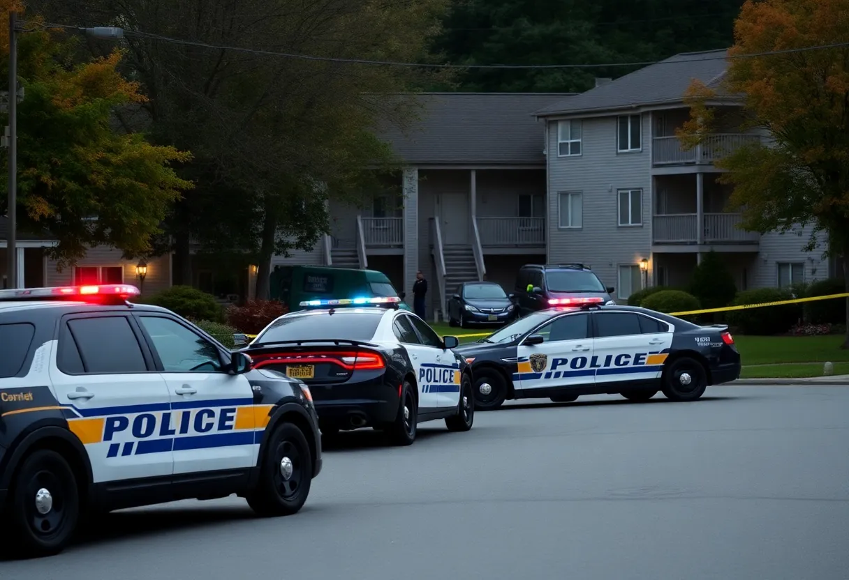 Police responding to a shooting incident in Rockland, Massachusetts