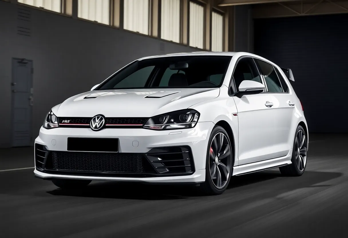 2027 Volkswagen Golf R 25th Anniversary Edition in a performance setting