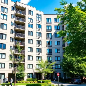 Exterior view of the multifamily property at 9–19 Brown Street in Waltham.