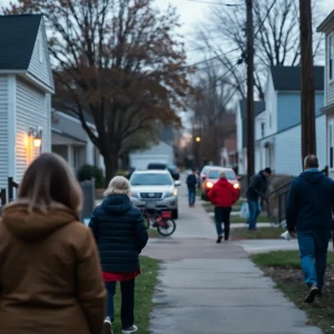 Quiet neighborhood in Watertown, Massachusetts