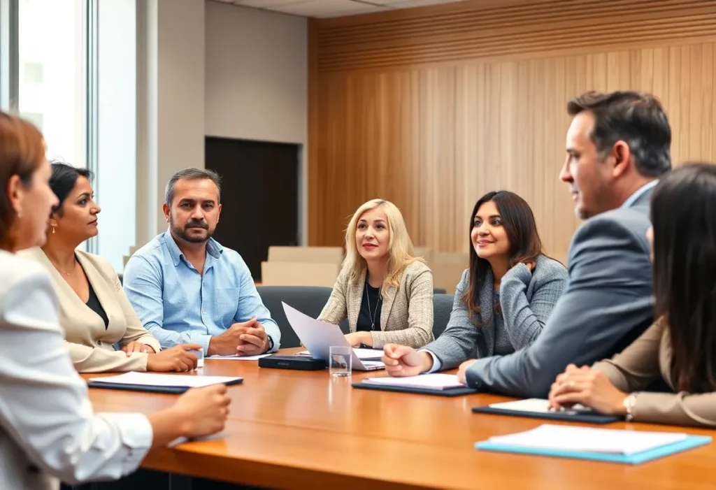 Boston City Council members discussing leadership roles