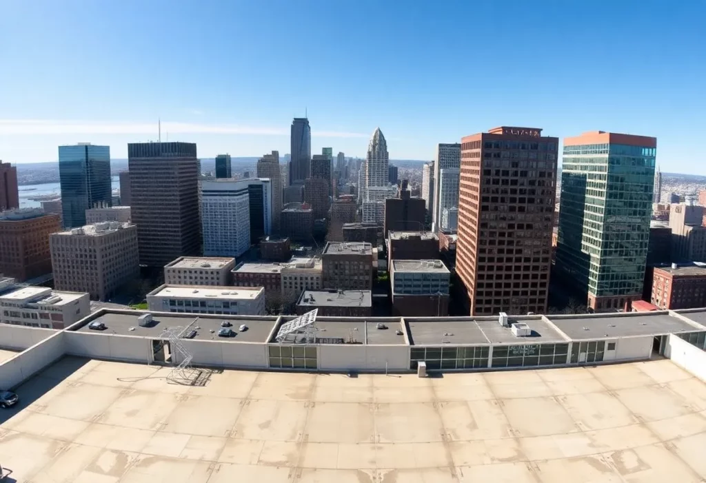 Empty lab spaces in Boston's life sciences district
