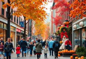 Families enjoying Halloween activities in Boston during October